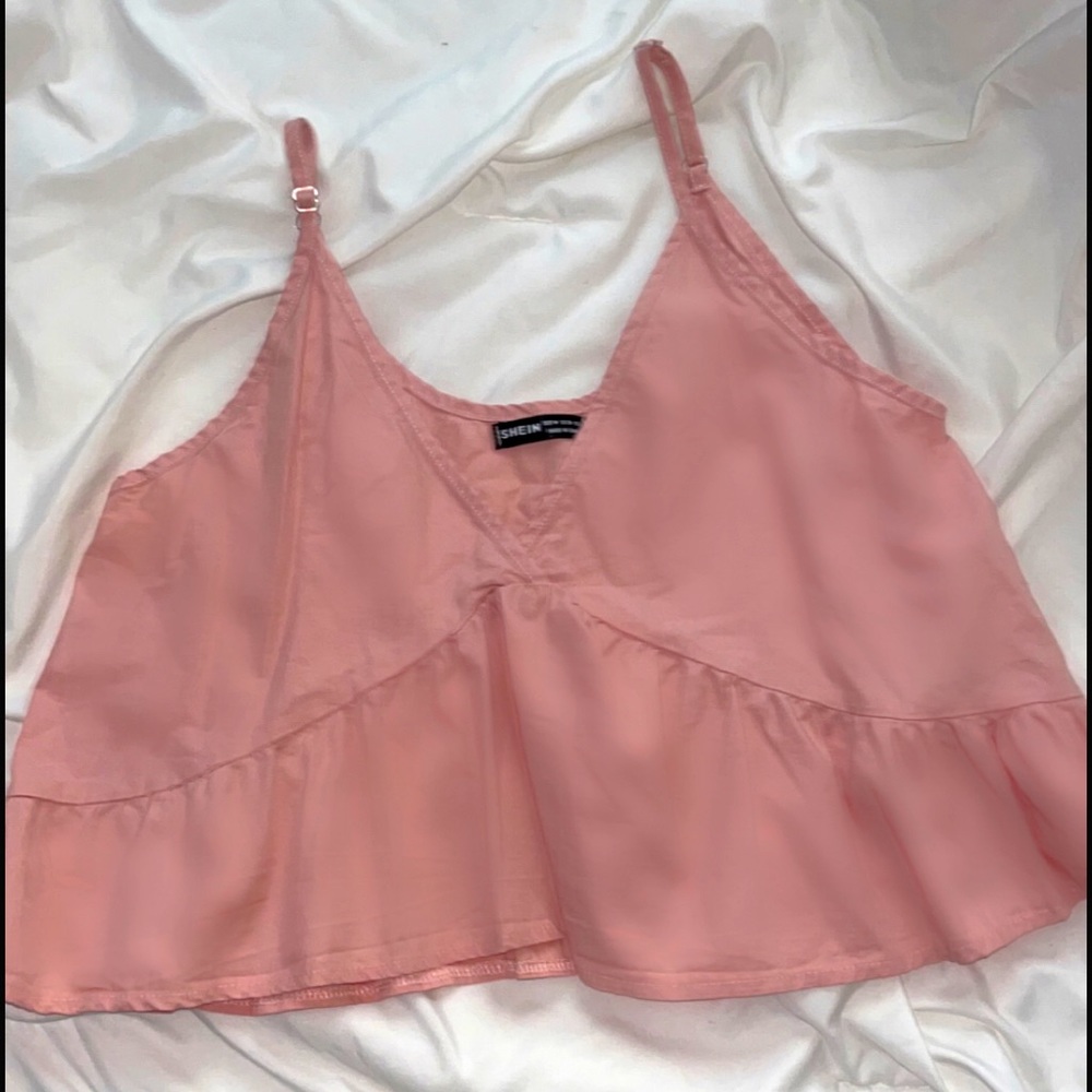 Light pink shien crop top